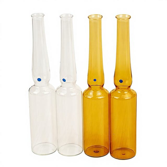 5ml GB Transparent/Brown Curved Neck Easy-Fold Ampoule with Blue Dot Ampoule Send Grinding Wheel on Beat Model 06 Cosmetic Use