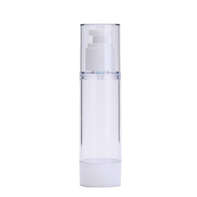 In Stock Plastic Cosmetic Packaging 30ml/50ml Pump Spray Vacuum Bottles Airless Bottle for Shampoo Perfume Lotion Cream