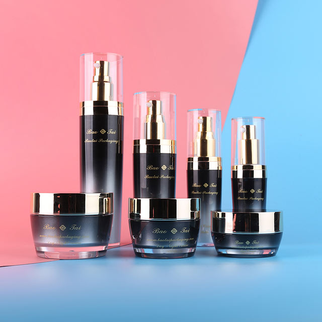 Factory High Quality Acrylic Cosmetic Lotion Bottle Empty Container Packaging and Cream Jar