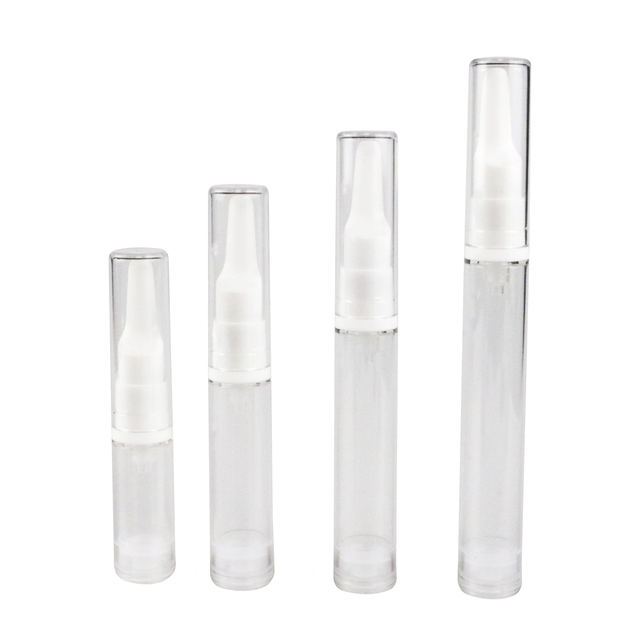 All Plastic Cosmetic Packaging 5ml 10ml 12ml 15ml Face Skin Care Airless Lotion Pump Bottle