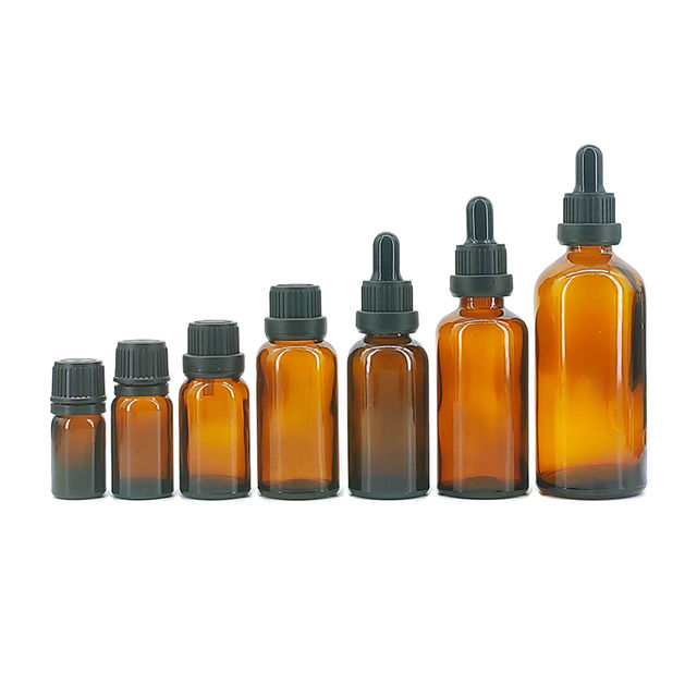 5ml 10ml 15ml 20ml 30ml 50ml 100ml Amber Glass Dropper Bottle Essential Oil Bottle