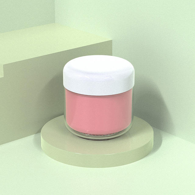 Empty Ps Double-Layer Mud Mask Hair Mask Jar 500g Cosmetics for Mask Cream Jar With Silk Screen Printing
