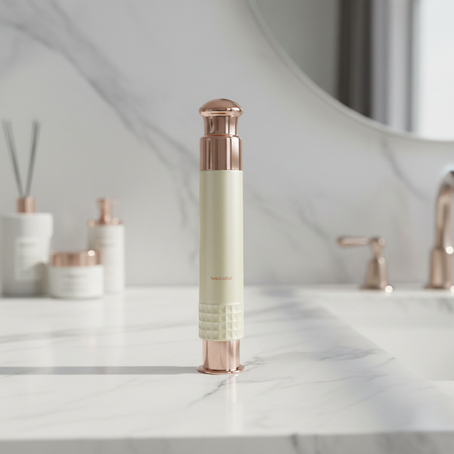 15ml Beauty Packaging SKIN Care Serum & Eye Cream Airless Pump Bottle with Vacuum Pump Plastic Syringe Design