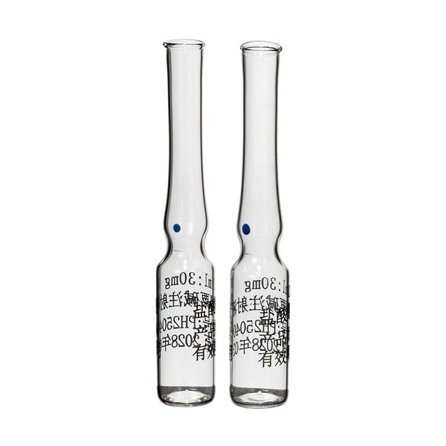 LINUO Wholesale Glass Ampoules Amber/Glass Glass Ampoule 2ml 3ml 5ml 10ml Sterile Glass Ampoules For Drugs Vitamin B12 Vials