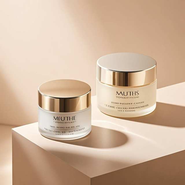 Various Specifications Frosted 20g 30g 50g Glass Facial Skincare Essence Nourishing Anti Aging Cream Empty Jars With Golden Lid