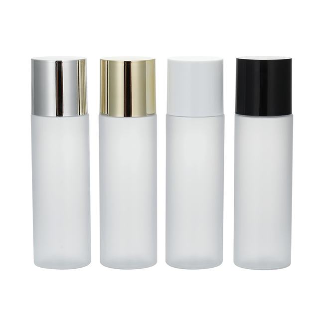 Custom Logo Matte Plastic Toner Bottle for Skincare Packaging CE Certified Frosted Toner Bottle with Black White Silver Cap