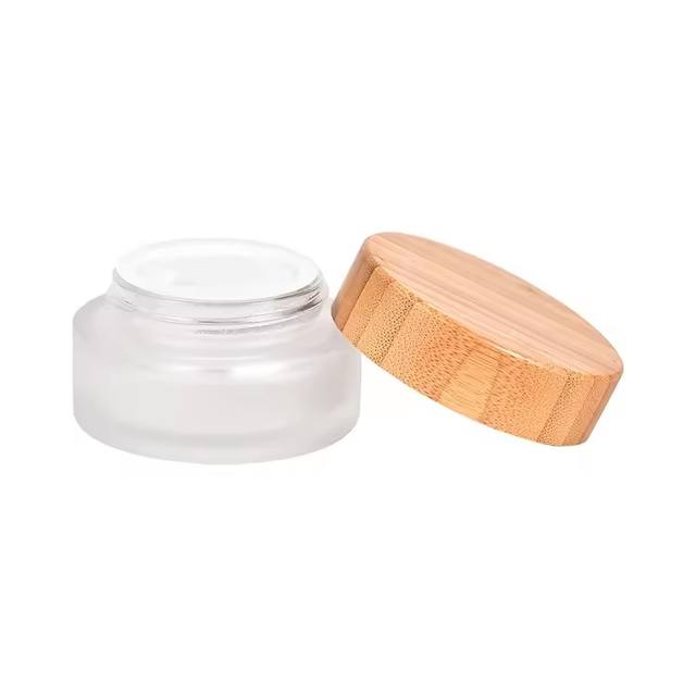 5g 10g 15g 20g 30g 50g 100g Frosted Glass Jars with Plastic Cap for Skin Care Cream & Eye Cream Empty Cosmetic Containers