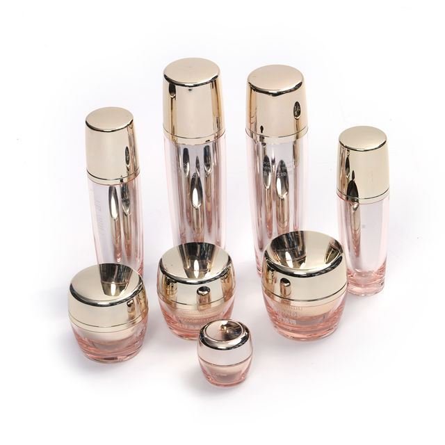Customizable Luxury Transparent Acrylic Cosmetic Bottle for Skincare Various Capacities 30/60/120ml