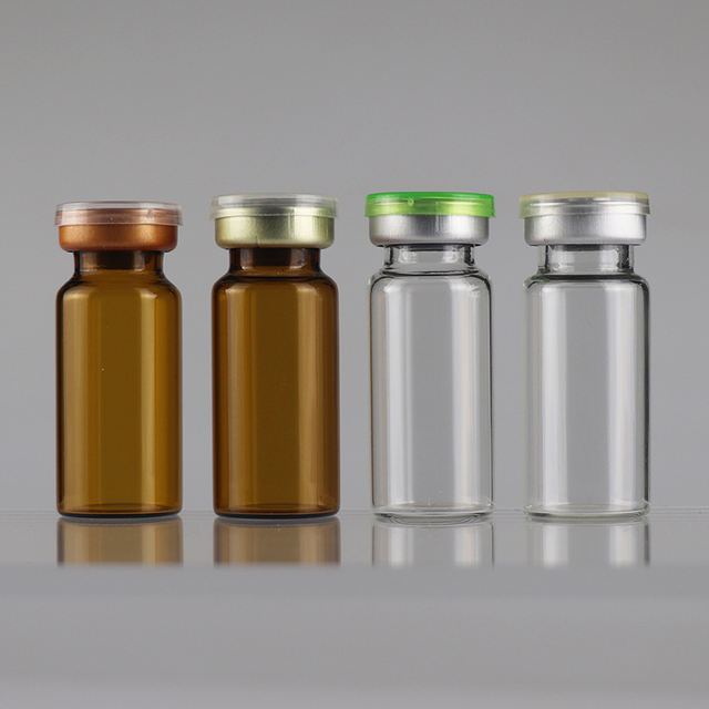 10ml Clear/Amber Glass Tube Vial Pharmaceutical Bottle Small Medical Bottle 5 ML 10 ML Cosmetic Ampoule Bottles