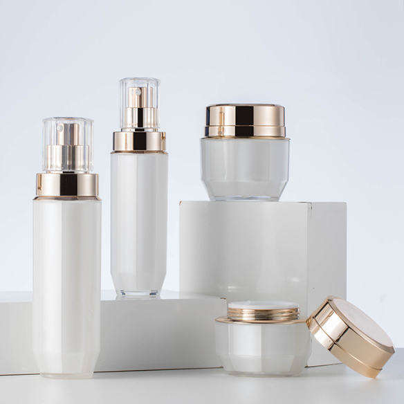 30ml 50ml 100ml Customizable Size Acrylic Cosmetic Packaging Bottle Screen Printing for Skin Care Serum Modern Luxury Design