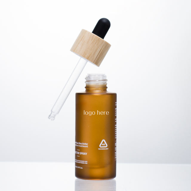 15ml 30ml 50ml 100ml 120ml Luxury Matte Frosted Amber Cosmetic Pump Spray Packaging Glass Dropper Serum Bottle Set