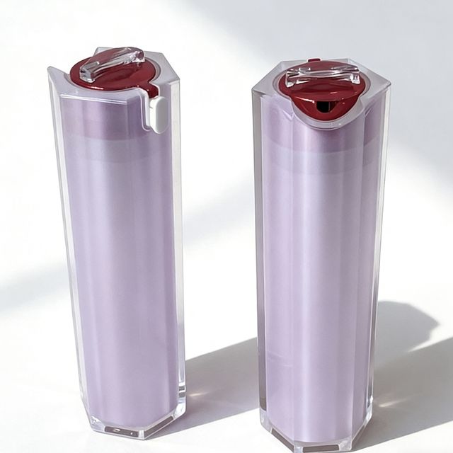 30ml 50ml 120ml in Stock Purple Acrylic Empty Bottle for Lotion Toner Cleanser Skincare Packaging