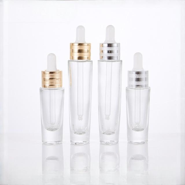 15ml Cylinder Dropper Screen Printing Thick-bottom Glass Bottle 30ml Hair Care Essential Oil Essence Base Sub-packaging