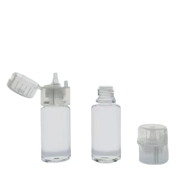PLASTIC Manufactur 10ml or 15ml PET Essential Oil Bottle Dropper Plastic Bottle with Flip Top Cap for Oil Filling
