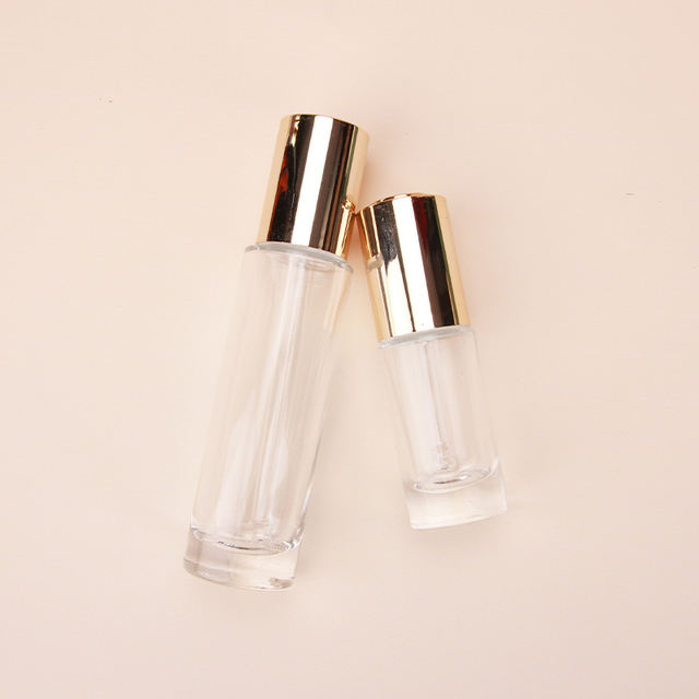 High Quality Skincare Toner Lotion Glass Bottle with Fancy Press Pump with Glass Press Lotion Bottle Glass Dropper Bottle