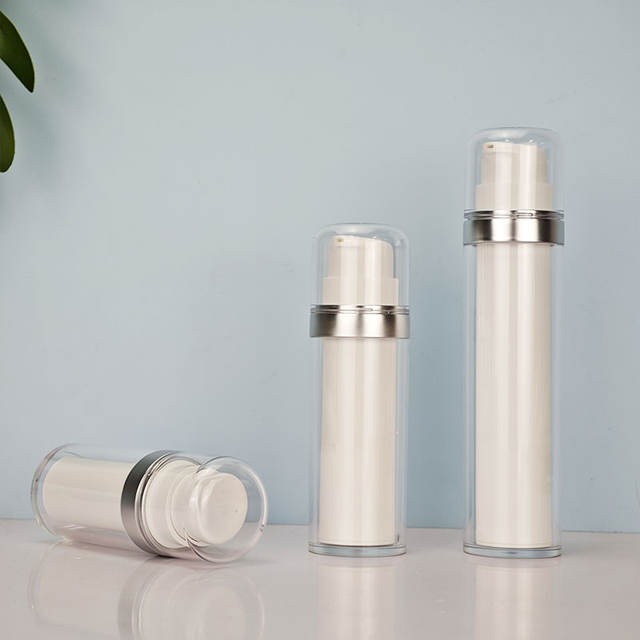 Custom Empty Luxury Twist 15ml 30ml 50ml Frosted Cream Cosmetic Lotion Serum Plastic Acrylic Airless Pump Sprayer Bottle