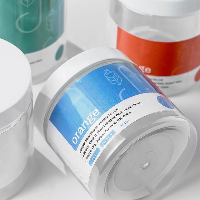 OEM 180ml 360ml 500ml Clay Mask Container Facial Mask Powder Bottle Plastic Cosmetics Cream Jars