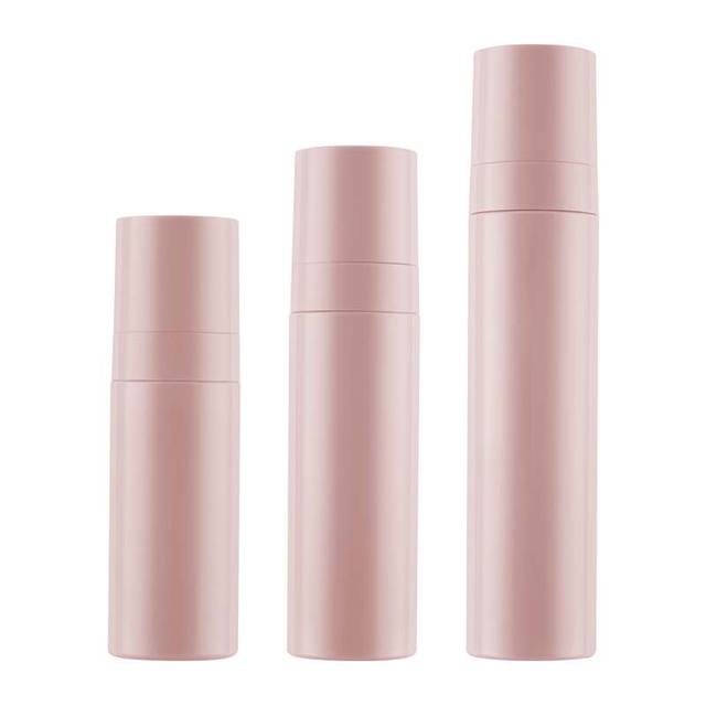 Manufacturer Customized Light Luxury Pink PET Cosmetic Toner Bottle with Pump Sprayer for Skin Care Serum Lotion & Shampoo