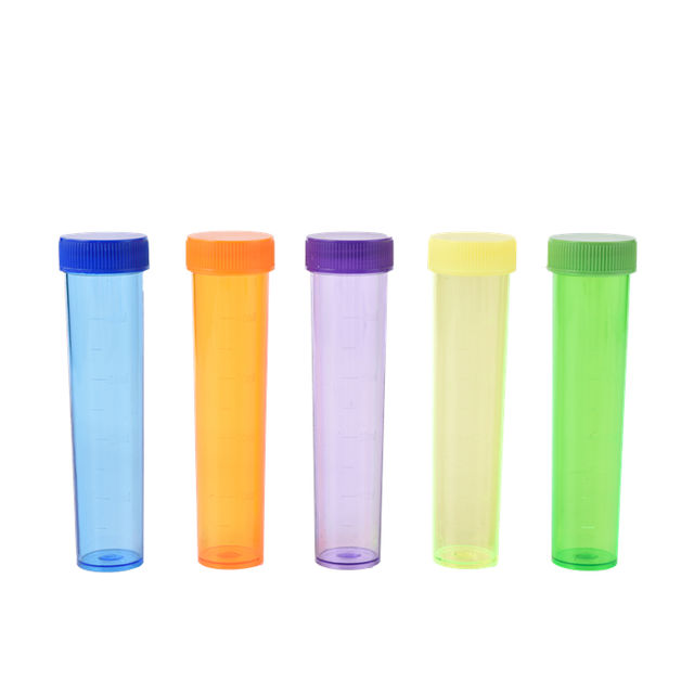 Round Transparent Cosmetic Plastic Jar with Screw Top Lid Cosmetic Container Jars