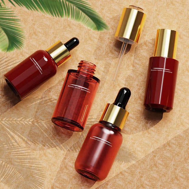 OEM Luxury Round Plastic Frosted Liquid Dropper Bottle 2oz 5ml 10ml 15ml 20ml 30ml 50ml 60ml Serum Essential Oil Dropper Bottle