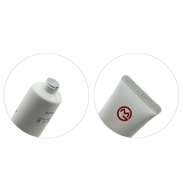 Custom LOGO Empty Packaging Tubes Body Lotion Facial Cleanser Face Mask Tube Packaging Oval Cosmetic Tube
