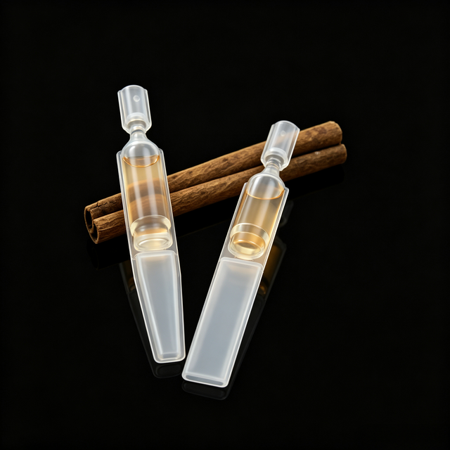 Eco-Friendly Monodose Plastic Ampoule Bottle Strip with Custom Rigid Gift Box Packaging for Luxury Skin Care Serum