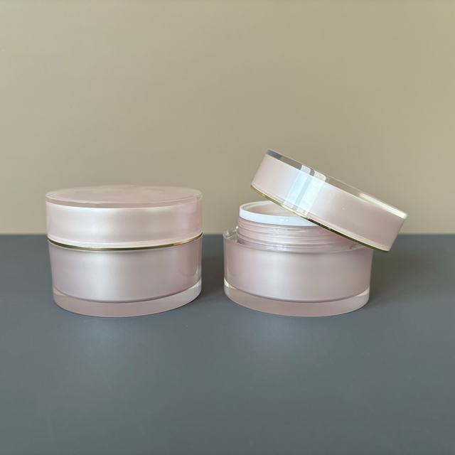 Custom 1oz Luxury Cosmetics Cream Pet Plastic Jar with White Aluminum Lid 50g Capacity for Skin Care and Face Lotion Packaging