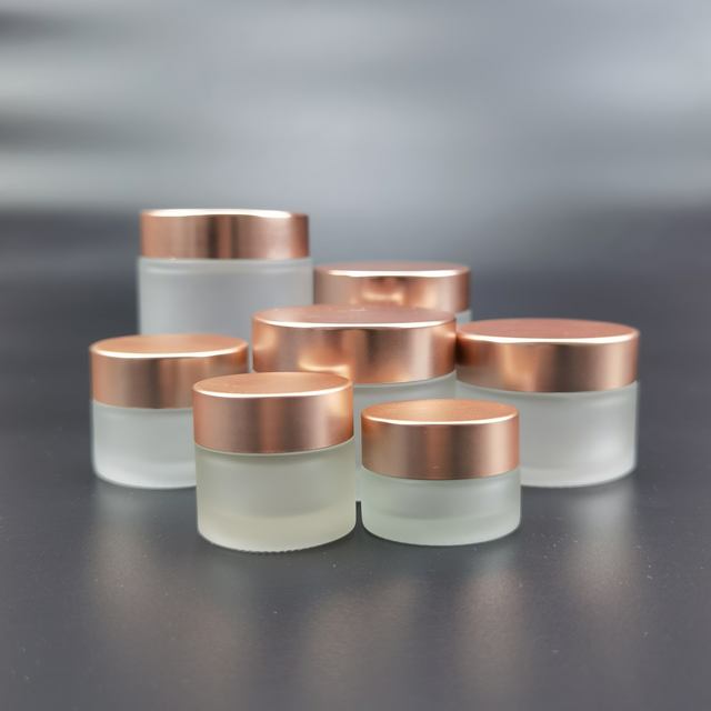 Hot Sale 5ml 10ml 15ml 20ml 30ml 50ml 100ml Amber clear Green Glass Cream Jar Cosmetic Packaging