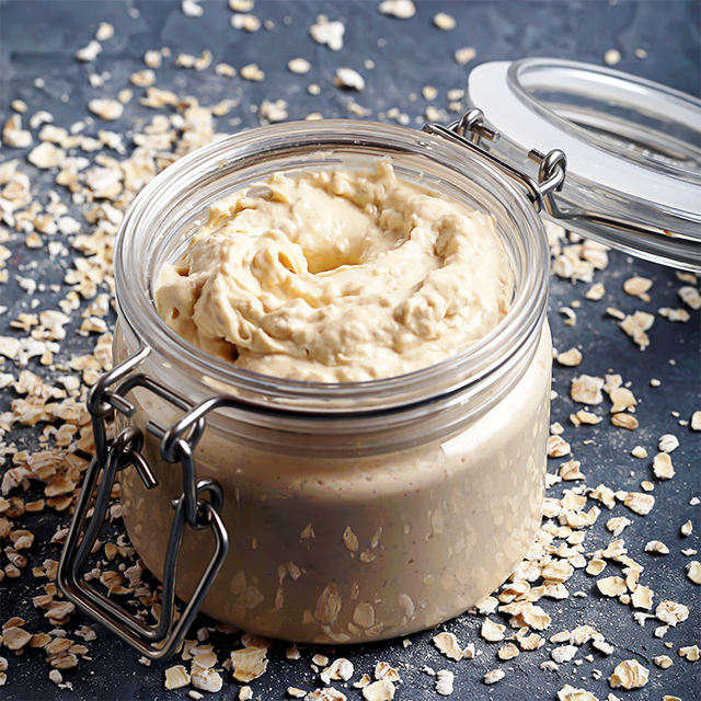 Durable Sealing Clear Low Profile Shallow Round Shape 200ml 7oz Plastic PET Homemade Oats Clay-Mask Jar with Metal Snap-on Lid