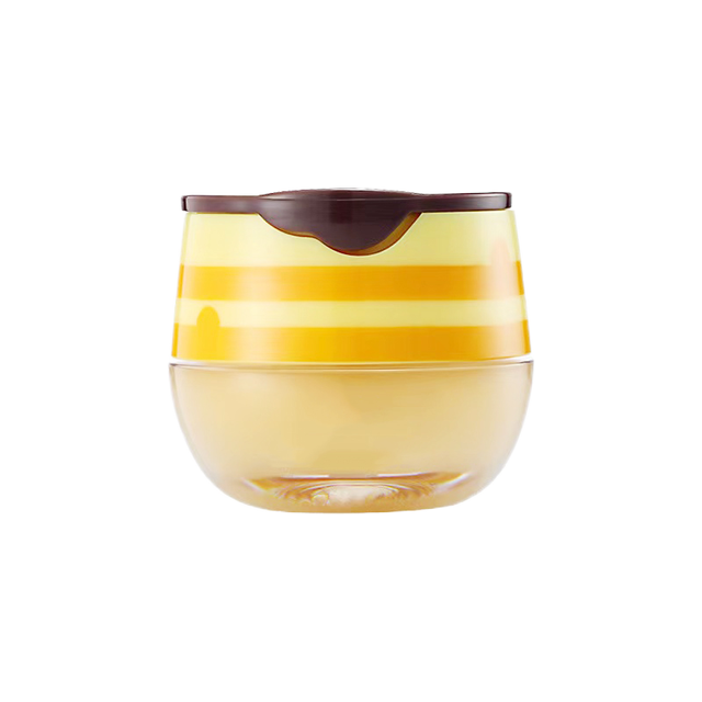 Hot Sales Makeup Packaging Materials Honey Style PMMA Cream Jar with Brush Stick Plastic Cap