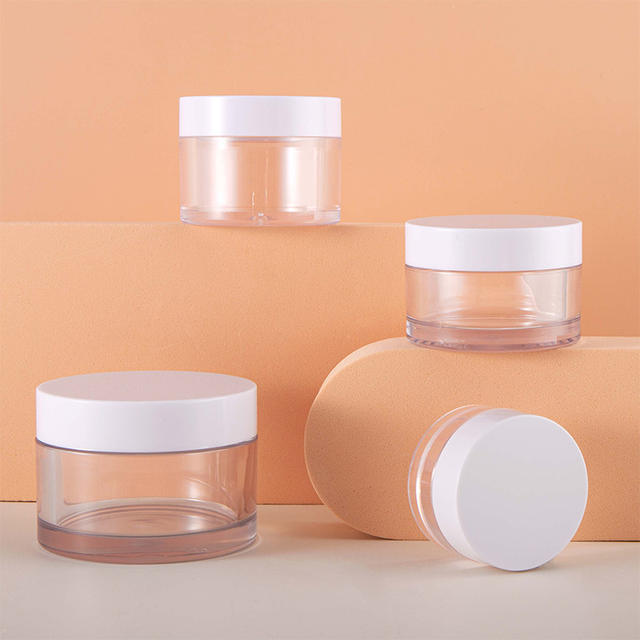 Big Capacity PS Material Cream Jar 10g-50g Bottles for Face Cream Cosmetic Packaging Container
