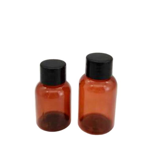 35ml Amber PET Plastic Dropper Bottle with Screw Cap Screen Printed for Essential Oil