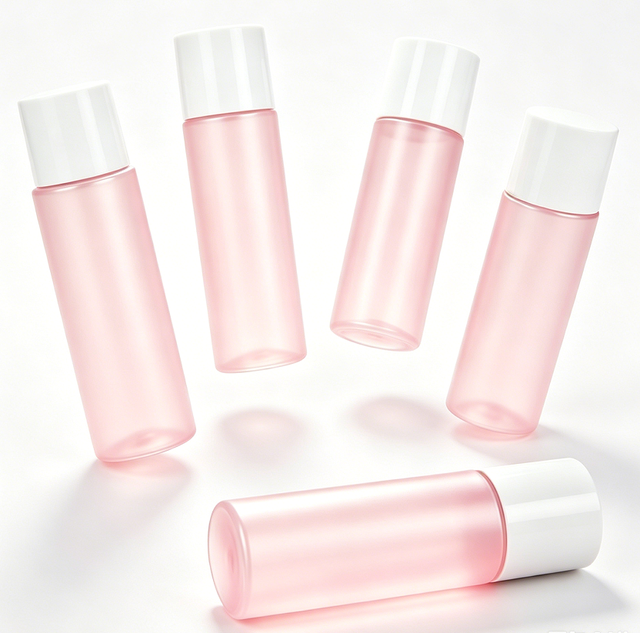 Wholesale Matte Glossy PET Toner Bottle With Screw Lid Empty Cosmetic Facial Water Plastic Bottle Custom Logo Skincare Bottles