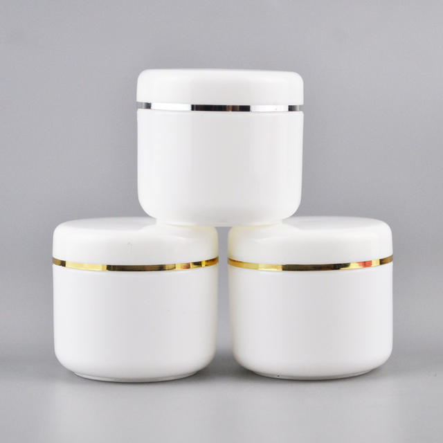 Empty White 30g 50g 100g 150g 200g 250g 300g Cream Jar PP Plastic Cosmetic Container