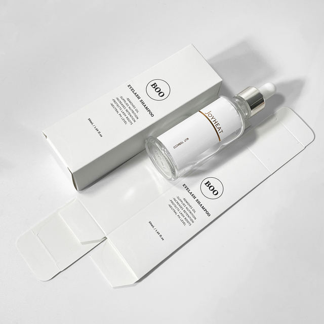 Custom Luxury Print Cosmetic Boxes Glass Essential Oil Dropper Bottle Paper Box Packaging