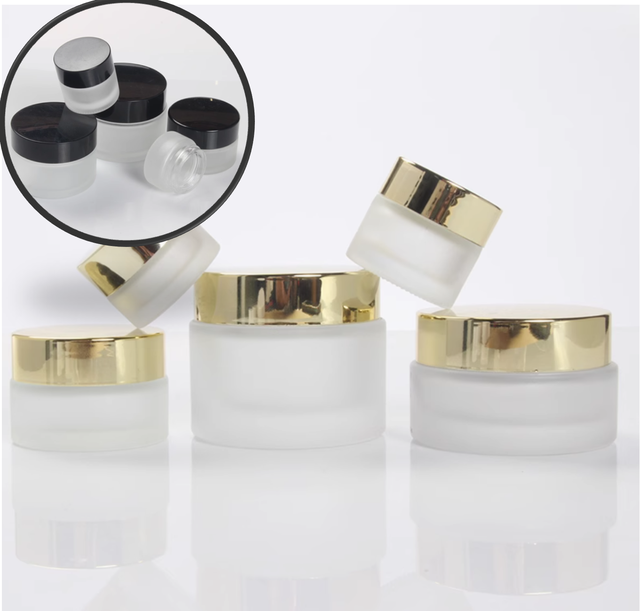 High-End 5g and 10g Face Cream Glass Bottles for Cosmetic Samples and Eye Cream Trials Custom Printed Empty Bottles