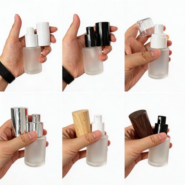 Red Pretty Bottle Essential Oil Bottle Dropper Bottle Unique Luxury Glass Packaging for Cosmetic Products Skincare