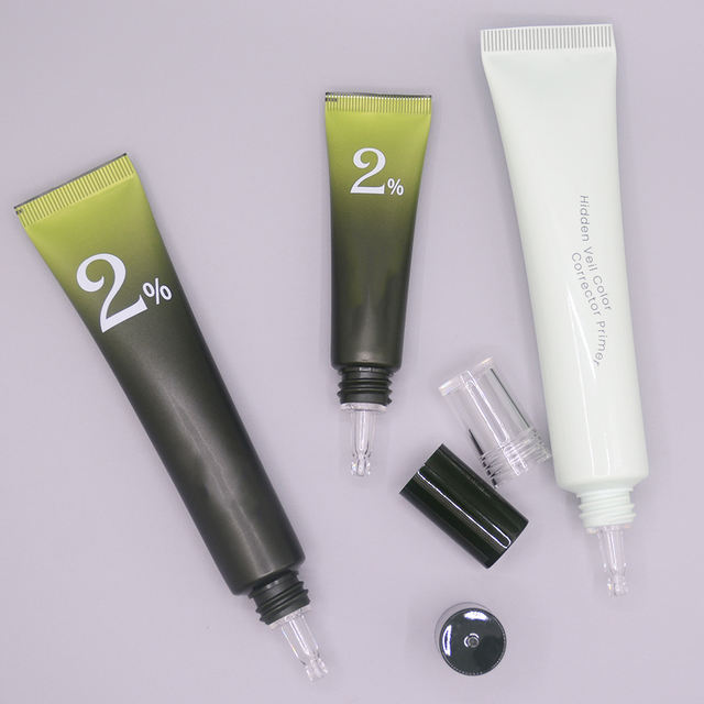 10ml 15ml 20ml 25ml 30ml Soft Cosmetic Tube With Dropper Tip Applicator Squeeze Tube For Repairing Gel Face Serum PETG Nozzle