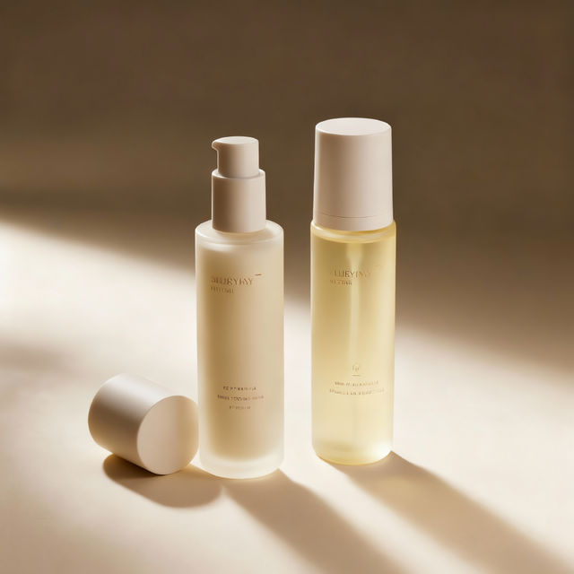 2oz 60ml 100ml 120ml Brown Frosted Lotion Toner Screw Cap Pump Empty Glass Skincare Serum Moisture Bottles with Packaging Box