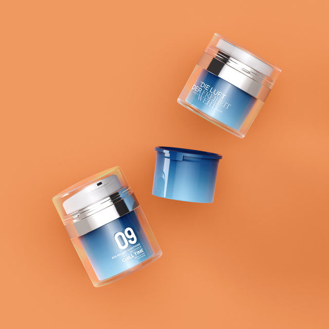 Luxury 50ml Airless Pump PET PP Plastic Jar Vacuum Serum Face Cream Toner Cosmetic Packing Custom Logo Beauty Packaging 100ml