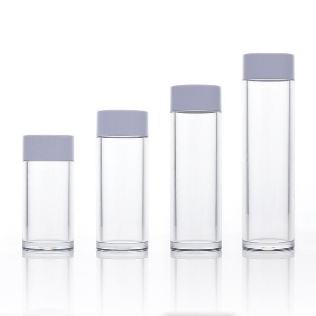 Customized Color and Logo 50ml 60ml 80ml 100ml 120ml Thick Wall Capsule Bottle With Screw Cap for Serum Skin Care Essence Oil