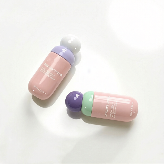 90ML Capsule Bottle HDPE Essential Oil Lotion Dispensing Bottle Serum Skincare Shampoo Conditioner Bottle Cosmetic Customization