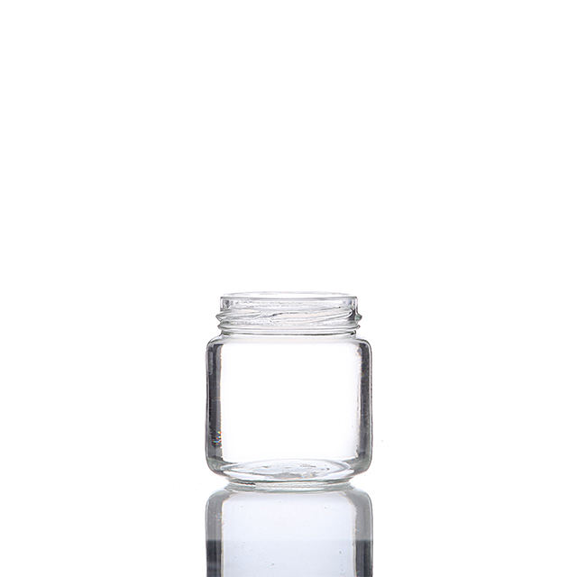 100ml Clear Glass Cosmetic Bottle Cylinder Glass Jar Cream Glass Jar