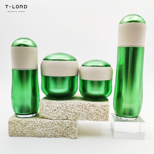 30ml PMMA Cosmetic Lotion Bottle and Jar Set with Pump Sprayer High Quality Plastic Packaging for Skin Care and Lotions