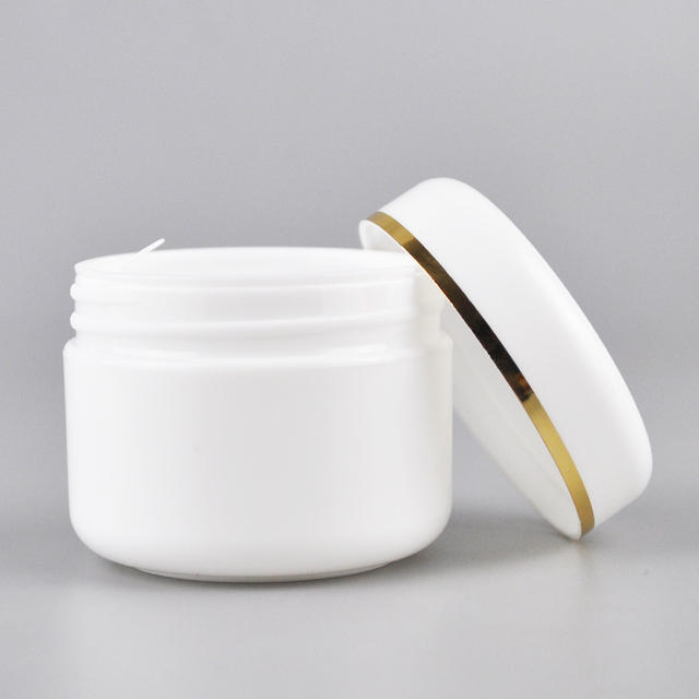 Factory 30ml 50ml 100ml White Round Plastic Cosmetic Packaging Body Cream Jar