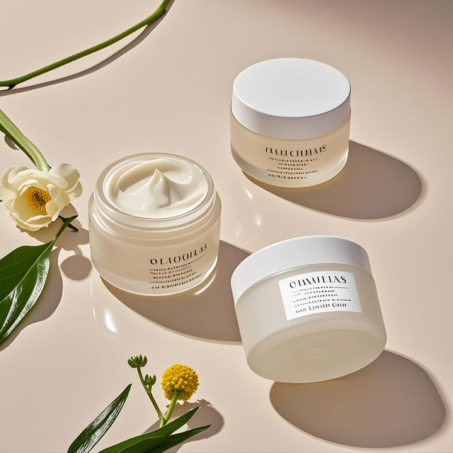 30g 50g 100g Luxury Custom Round Shape Frosted Screw Cap Cosmetic Skincare Serum Face Hand Eye Cream Glass Empty Jars With Lid