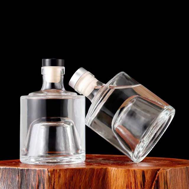 30ml 50ml 100ml Flat Custom Crystal Glass Cork Sealed Luxury Perfume Spray Bottle Packaging