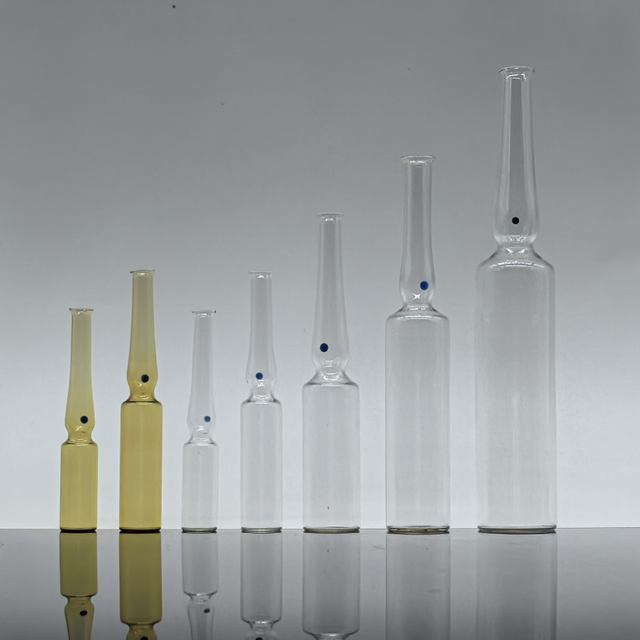 Customized Logo 1ml 2ml 3ml 5ml Empty Cosmetic Vitamin Injection Ampoule Vial Glass Ampoule Vial for Pharmaceutical Carton