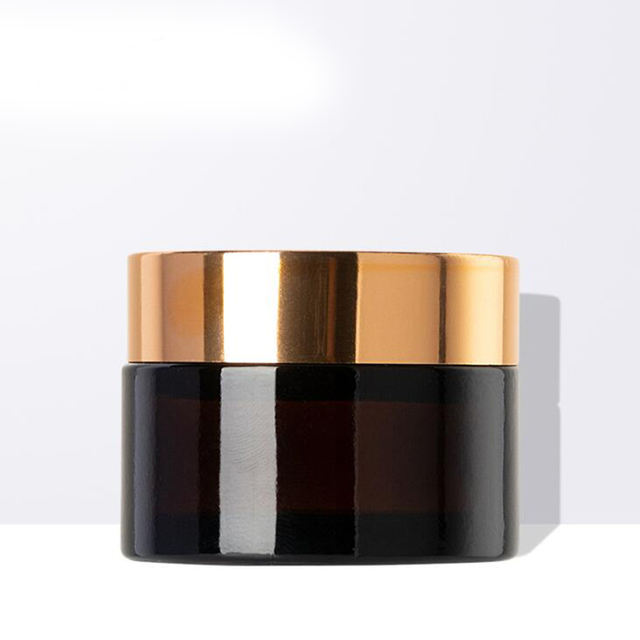 Wholesale 5g 10g 15g 20g 30g 50g 60g 100g 120g 240g Lid With Amber Glass Jar Cosmetics Empty Body Face Cream Glass Jar