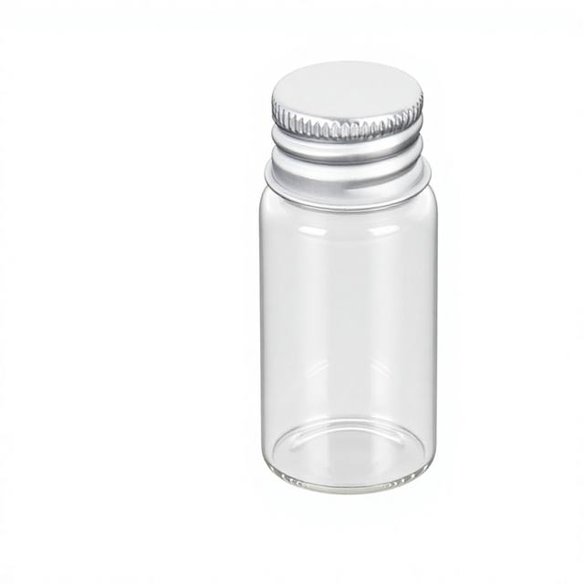 Manufacturer Supply Child-resistant Cylindrical Glass Screw-cap Vials Ampoules and Cosmetic Serum Dispensing Bottles